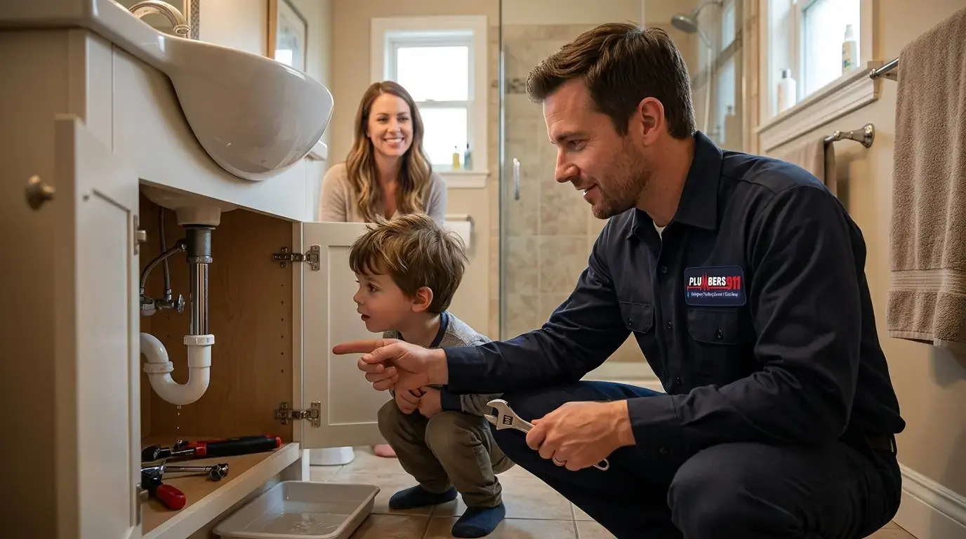 Licensed plumber at work in Manhattan, IL